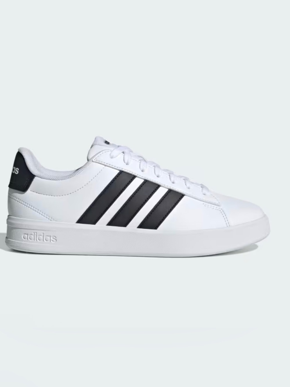 adidas Women’s Grand Court 3.0 White Black Sneakers Size 6.5 Wide
